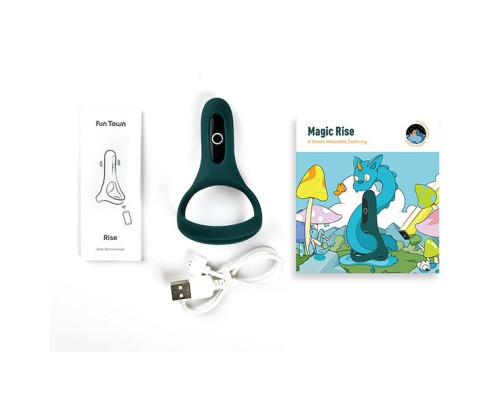 Заказать Изумрудное виброкольцо Magic Motion Rise с подхватом мошонки Заказать Изумрудное виброкольцо Magic Motion Rise с подхватом мошонки