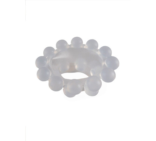 Эластичное эрекционное кольцо с двумя рядами шариков