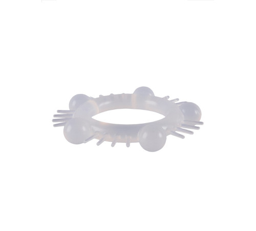 Эластичное эрекционное кольцо с шишечками и шипами