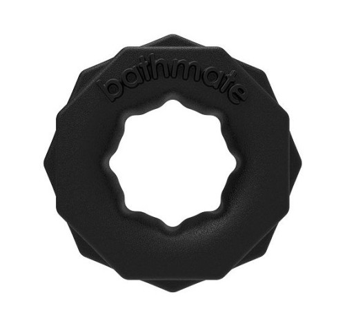 Чёрное эрекционное кольцо Spartan