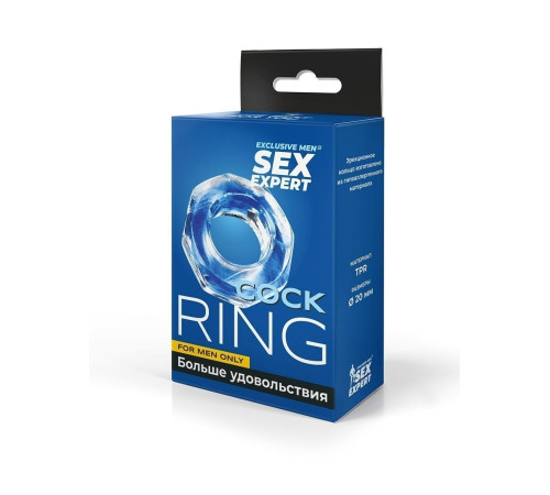 Прозрачное эрекционное кольцо в форме гайки