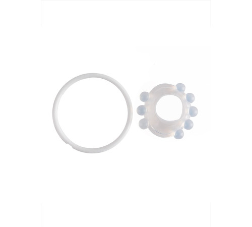 Эрекционное кольцо со стимулирующими шариками сверху и снизу