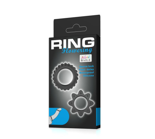 Набор ребристых эрекционных колец Ring Flowering
