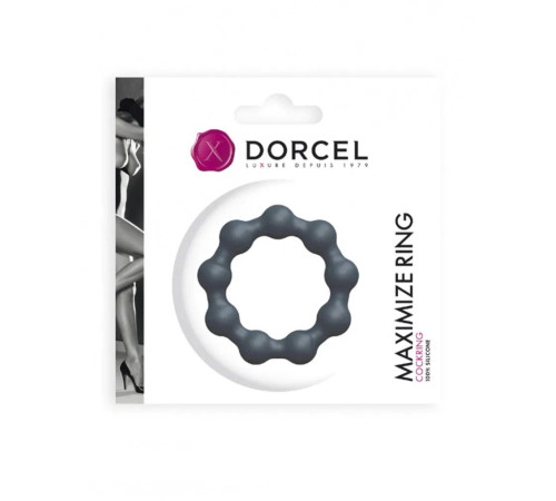 Темно-серое эрекционное кольцо Maximize Ring
