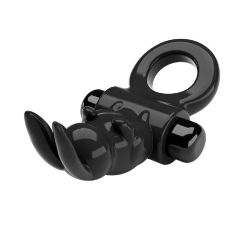 Черное эрекционное кольцо со стимулятором клитора в виде кролика Exciting ring Черное эрекционное кольцо со стимулятором клитора в виде кролика Exciting ring