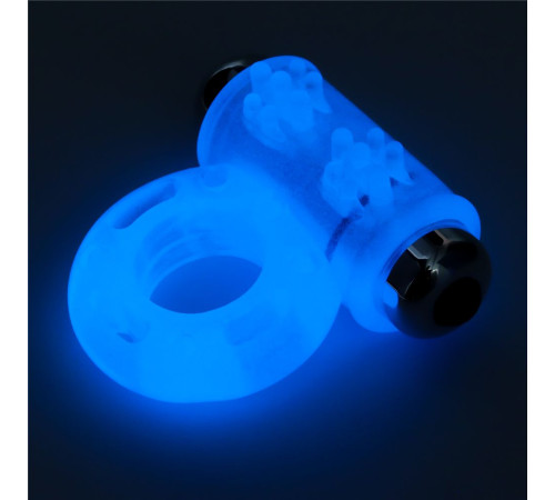 Голубое, светящееся в темноте эрекционное виброкольцо Lumino Play Vibrating Penis Ring Голубое, светящееся в темноте эрекционное виброкольцо Lumino Play Vibrating Penis Ring
