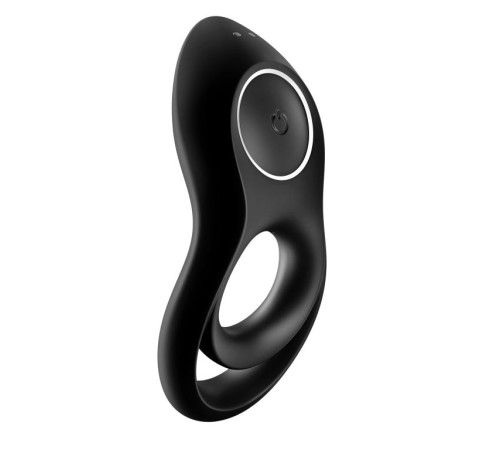 Черное эрекционное виброкольцо Legendary Duo