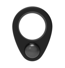 Черное эрекционное кольцо Cockring Single Weight