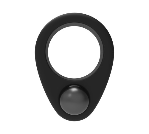 Черное эрекционное кольцо Cockring Single Weight