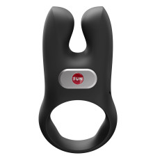 Черное эрекционное виброкольцо Nos