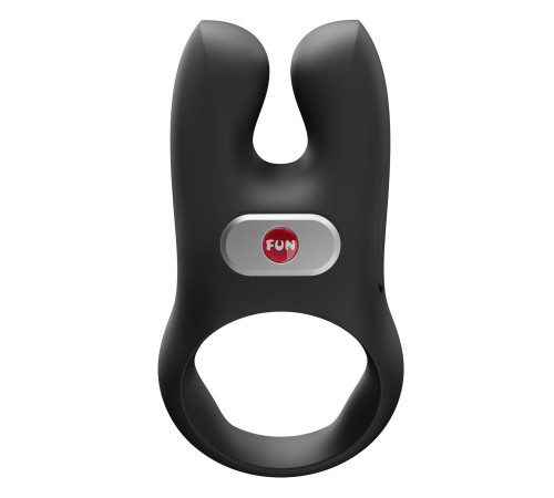 Черное эрекционное виброкольцо Nos