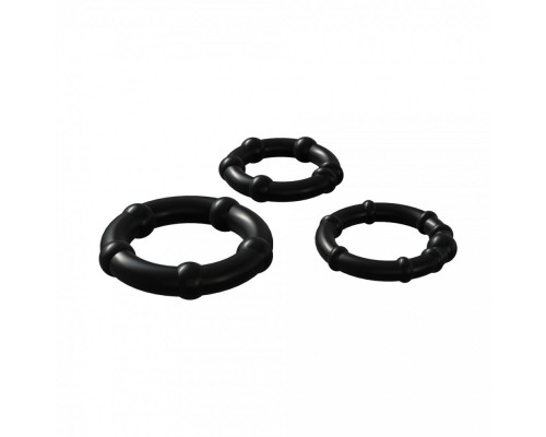 Заказать Набор из 3 черных эрекционных колец Babooom Ring Set Заказать Набор из 3 черных эрекционных колец Babooom Ring Set