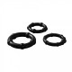 Заказать Набор из 3 черных эрекционных колец Babooom Ring Set