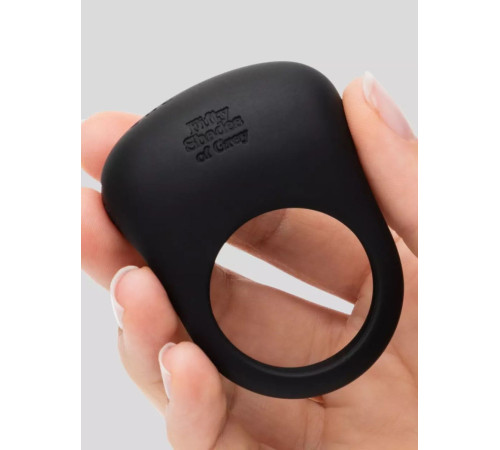 Черное эрекционное виброкольцо Sensation Rechargeable Vibrating Love Ring