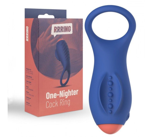Синее эрекционное кольцо RRRING One Nighter Cock Ring