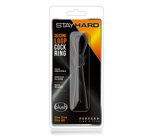 Черное силиконовое лассо на пенис SILICONE LOOP COCK RING Черное силиконовое лассо на пенис SILICONE LOOP COCK RING