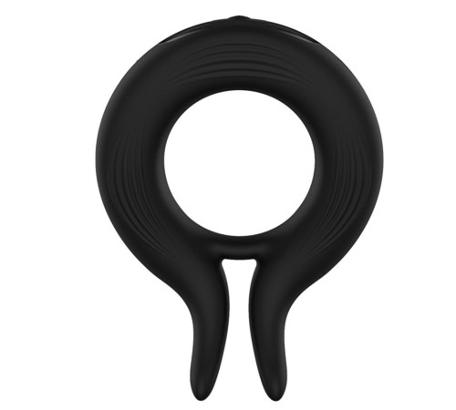 Черное эрекционное кольцо Marry Me Rechargeable Vibrating Cockring