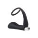 Заказать Черное эрекционное кольцо с вибропробкой Vibrating Anal Plug With Cockring