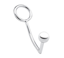Кольцо на пенис с анальным стимулятором Stainless Steel Anal Hook   Cock Ring