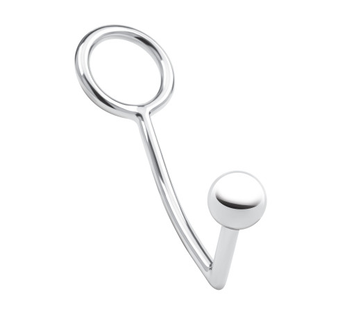 Кольцо на пенис с анальным стимулятором Stainless Steel Anal Hook   Cock Ring