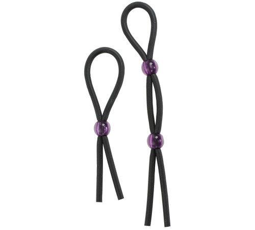 Набор черных эрекционных утяжек Cock ties