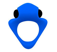 Синее эрекционное кольцо Wooomy Tribeс с вибрацией