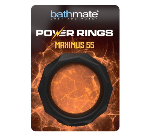 Черное эрекционное кольцо Maximus 55