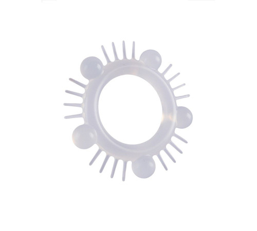 Эластичное эрекционное кольцо с шишечками и шипами