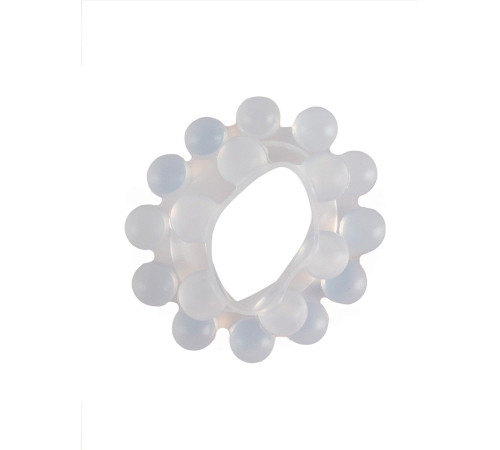 Эластичное эрекционное кольцо с двумя рядами шариков