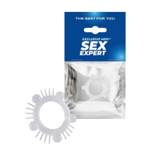 Эластичное эрекционное кольцо с шишечками и шипами