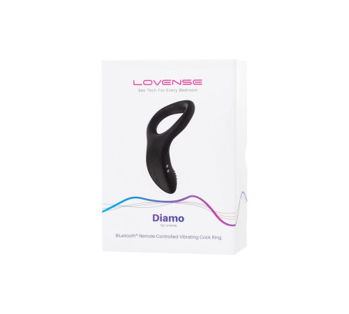 Черное эрекционное кольцо Lovense Diamo