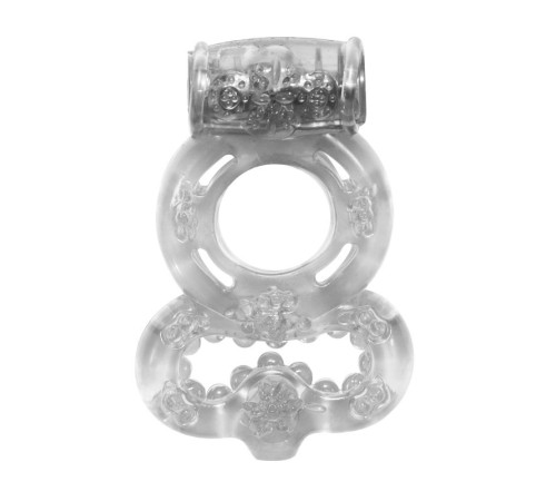Прозрачное эрекционное кольцо Rings Treadle с подхватом
