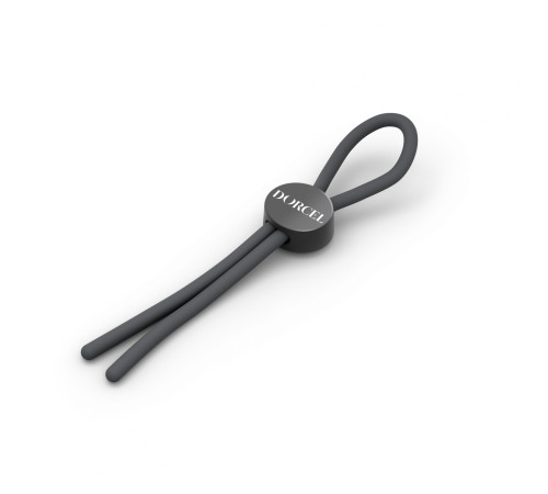 Серое эрекционное лассо на пенис Mr Dorcel