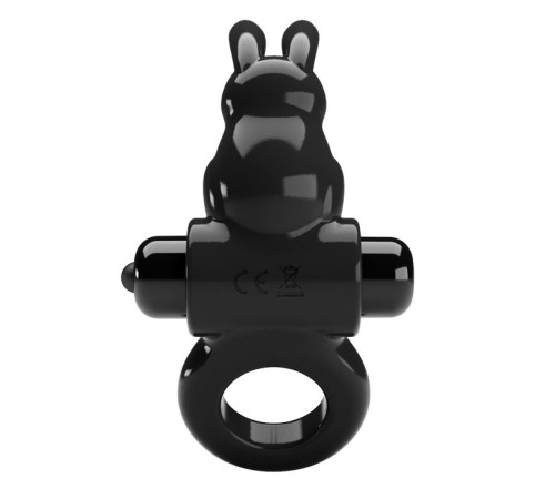 Черное эрекционное кольцо со стимулятором клитора в виде кролика Exciting ring Черное эрекционное кольцо со стимулятором клитора в виде кролика Exciting ring