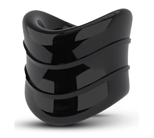 Черное эрекционное кольцо на мошонку Beef Ball Stretcher Snug X Long