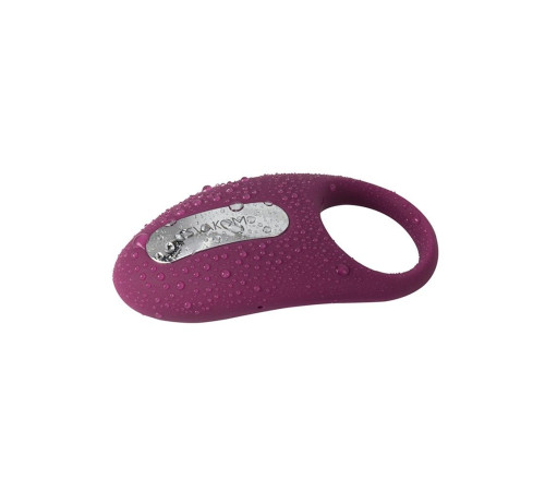 Фиолетовое эрекционное кольцо Winni с вибрацией и пультом ДУ