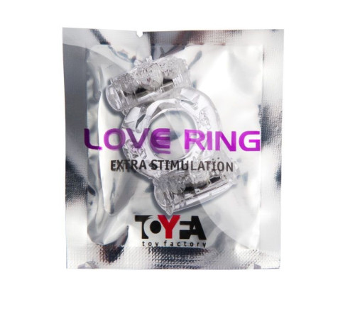 Прозрачное виброкольцо с двумя вибропульками