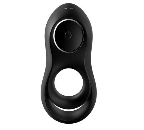 Черное эрекционное виброкольцо Legendary Duo