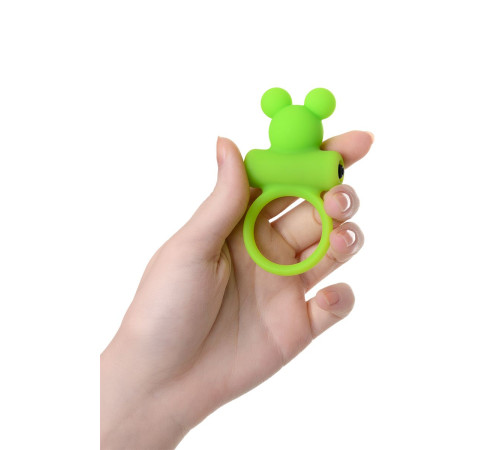 Зеленое виброкольцо на пенис A-Toys