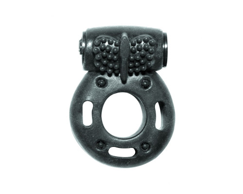 Заказать Черное эрекционное кольцо с вибрацией Rings Axle-pin