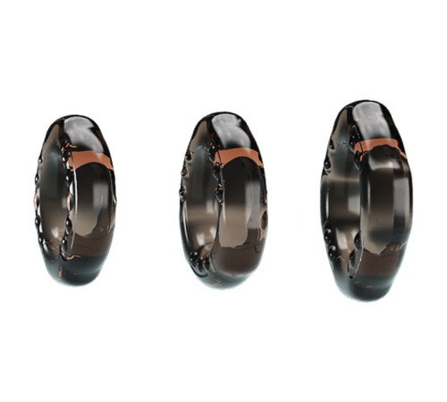 Набор из 3 эластичных дымчатых эрекционных колец