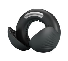 Черное эрекционное виброкольцо Quentin