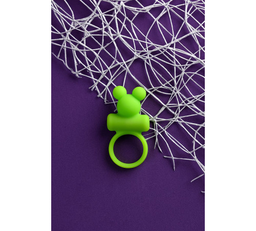Зеленое виброкольцо на пенис A-Toys