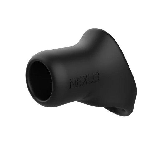 Черное эрекционное кольцо-слинг Nexus Rise