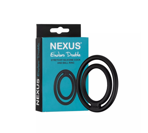 Черное двойное эрекционное кольцо Nexus Enduro Double Черное двойное эрекционное кольцо Nexus Enduro Double