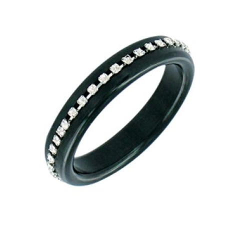 Чёрное эрекционное кольцо со стразами MAGIC DIAMOND Чёрное эрекционное кольцо со стразами MAGIC DIAMOND