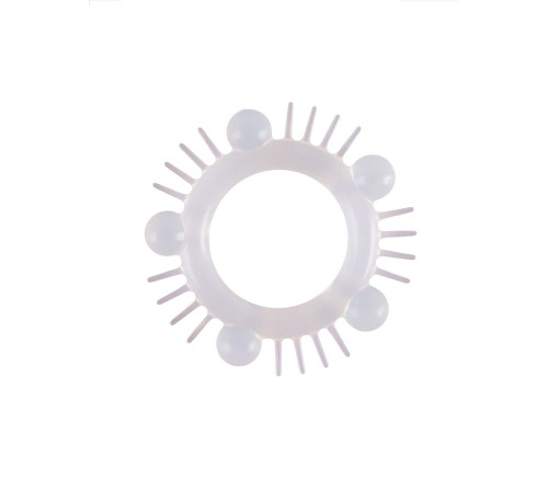 Эластичное эрекционное кольцо с шишечками и шипами