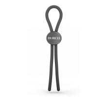 Серое эрекционное лассо на пенис Mr Dorcel