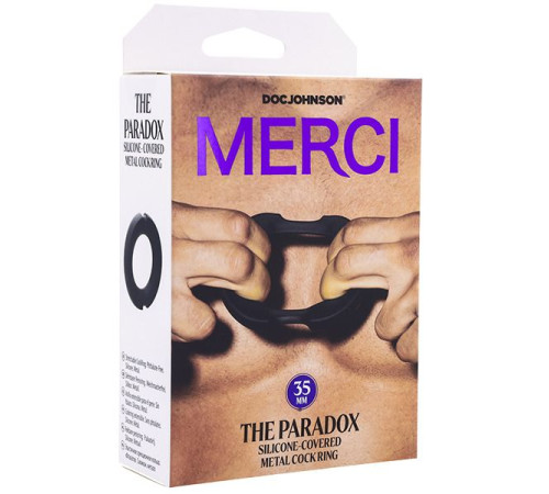 Черное эрекционое кольцо Merci The Paradox 35mm Черное эрекционое кольцо Merci The Paradox 35mm