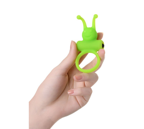 Зеленое эрекционное виброкольцо на пенис Cock Ring